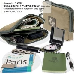 Maxpedition Hook-&-Loop 5 X 7in Zipper Pocket -Outdoor Products Sale 6877 2 1 88140.1587387256