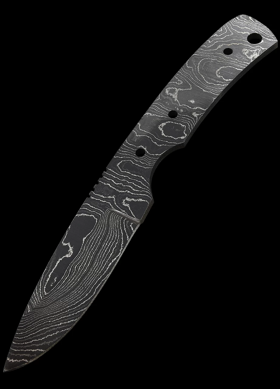 Alabama Damascus Drop Point Blade Blank 5 Alabama Damascus Drop Point Blade Blank - Image 3
