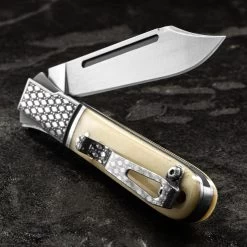 Andre De Villiers Gambler Bone NLA Folding Knife -Outdoor Products Sale ADV GAMB BONE NLA.4 42301.1672829801.1280.1280 36922.1672839563