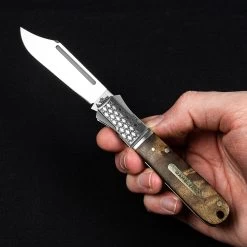 Andre De Villiers Gambler Burlwood NLA Folding Knife -Outdoor Products Sale ADV GAMB WOOD NLA 74337.1672843737.1280.1280 92967.1672844613