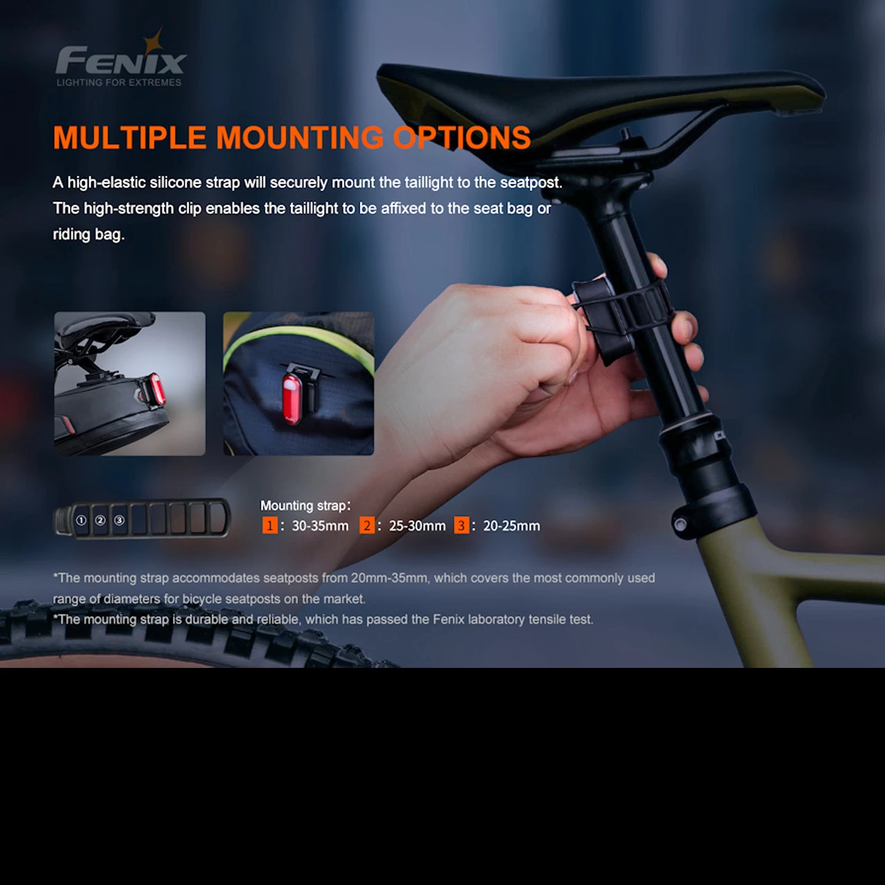 Fenix BC05R V2 Rear Bike Light 4 Fenix BC05R V2 Rear Bike Light - Image 2