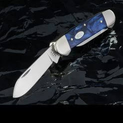 Case Canoe Blue Pearl Kirinite Folding Knife -Outdoor Products Sale CA23447.1 37840.1694519717.1280.1280 14743.1694527413