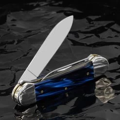 Case Canoe Blue Pearl Kirinite Folding Knife -Outdoor Products Sale CA23447.2 27692.1694519717.1280.1280 69426.1694527413