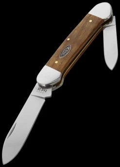 Case Canoe Yellow Curly Oak Folding Knife -Outdoor Products Sale CA47126 03114.1696507507
