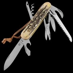 Fox Multipurpose Pocket Knife Stag 8 -Outdoor Products Sale FOX 226 8 SCE04 69197.1678276553