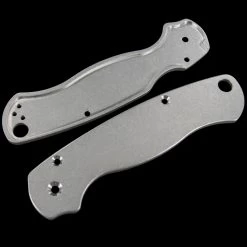 Titech Spyderco PM2 Stone Washed Titanium Scales -Outdoor Products Sale HH SC SW P2 02613.1635785471