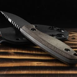 JWK Small Meridian Field Knife - Brown