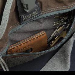 Magforce Gemini Sling Bag Waxed Canvas -Outdoor Products Sale MF W0498 BRdet2 20069.1689846939.1280.1280 94903.1689945483