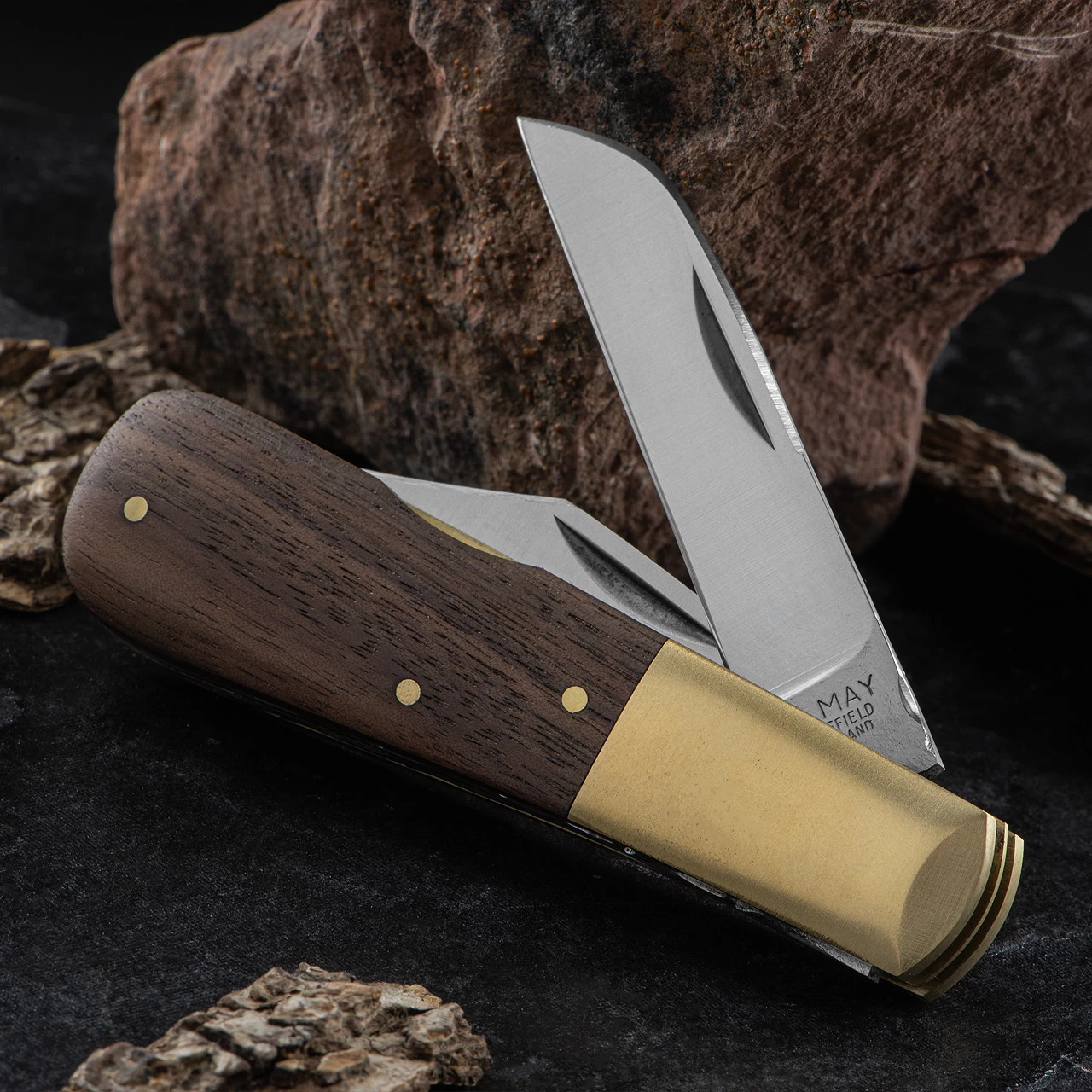 Michael May Barlow Walnut Folding Knife 4 Michael May Barlow Walnut Folding Knife - Image 2