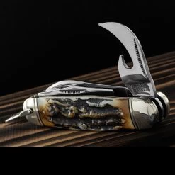 Rough Rider Kamp King Cinnamon Folding Knife -Outdoor Products Sale RR2424.2 12150.1685442924