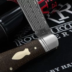 Rough Ryder Reserve Humpback Jack Damascus Folding Knife -Outdoor Products Sale RRR024D.1 10451.1686232129
