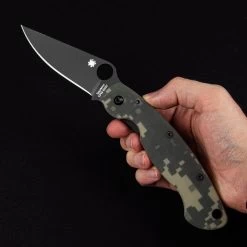 Spyderco Mili Digi Camo Black Blade Folding Knife -Outdoor Products Sale SC36GPCMOBK.1 87109.1695729085