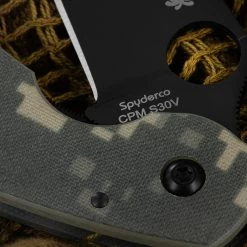 Spyderco Mili Digi Camo Black Blade Folding Knife -Outdoor Products Sale SC36GPCMOBK.3 78866.1695729085