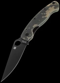 Spyderco Mili Digi Camo Black Blade Folding Knife -Outdoor Products Sale SC36GPCMOBK 84679.1695729085