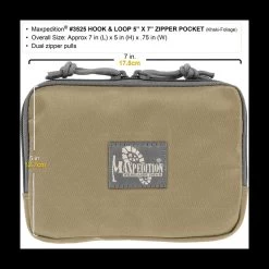 Maxpedition Hook-&-Loop 5 X 7in Zipper Pocket -Outdoor Products Sale maxp 3525det4 52262.1588600096