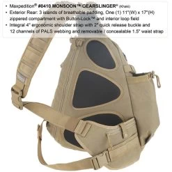 Maxpedition Monsoon Gearslinger -Outdoor Products Sale maxp 410det3 65403.1662130624
