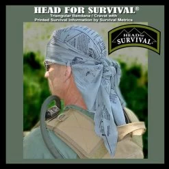 Survival Metrics Head For Survival Bandanna -Outdoor Products Sale methsdet4 67461.1587391536