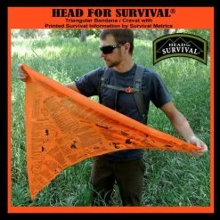 Survival Metrics Head For Survival Bandanna -Outdoor Products Sale methsdet 25033.1588255538