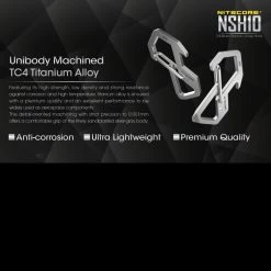 Nitecore NSH10 Snap Hook -Outdoor Products Sale nitecore nsh10det 81759.1590675976